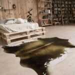 Faux Cowhide Rug, 3 x 4 Feet Faux Fur Rug Animal Skin Cow Hide Rug Cow Print Carpet for Living Room Bedroom Dorm Office Vintage Western Decor, Brown