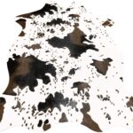 Cow Print Rug Faux Cowhide Area Carpet Animal Print Mat for Living Room Bedroom Non-Slip 3.6x2.5FT (110cmx75cm)