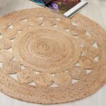 Hand Braided Rounnd Jute Rug Area Rounnd Area Rug Custom Size Round Rug Indian Handmade Home Decor Rounnd Rugs 2x2 feet